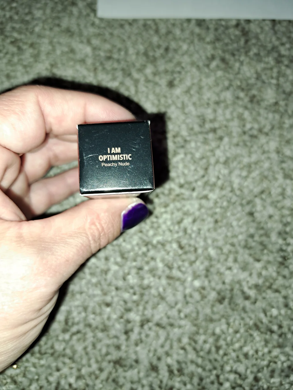REALHER 'I Am Optimistic' Matte Lipstick - PEACHY NUDE, NEW